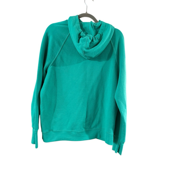 Women's Champion Green Hoodie with Pink Logo, Size L - Picture 4 of 10